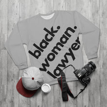 Load image into Gallery viewer, Black Woman Lawyer All-Over Sweatshirt