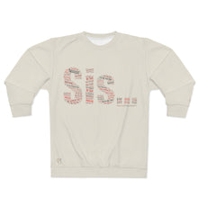 Load image into Gallery viewer, Sis... Words of Affirmation Cream AOP Sweatshirt (Red/White)