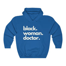 Load image into Gallery viewer, Black Woman Doctor Heavy Blend™ Hooded Sweatshirt