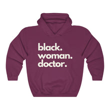 Load image into Gallery viewer, Black Woman Doctor Heavy Blend™ Hooded Sweatshirt
