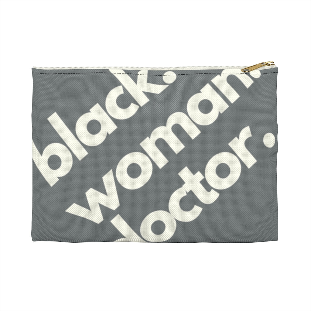 Black Woman Doctor Accessory Pouch