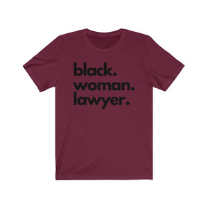 Black Woman Lawyer Jersey Short Sleeve Tee