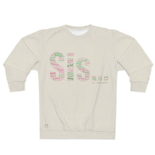 Load image into Gallery viewer, Sis... Words of Affirmation AOP Sweatshirt (Pink/Green)
