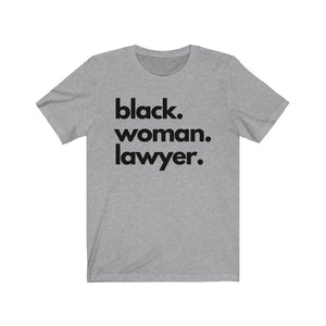 Black Woman Lawyer Jersey Short Sleeve Tee