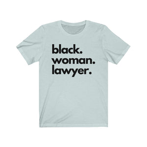 Black Woman Lawyer Jersey Short Sleeve Tee