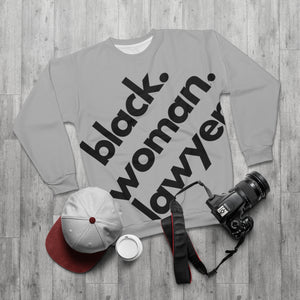 Black Woman Lawyer All-Over Sweatshirt