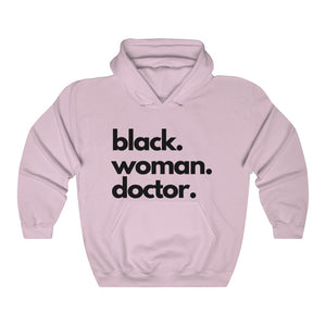 Black Woman Doctor Heavy Blend™ Hooded Sweatshirt