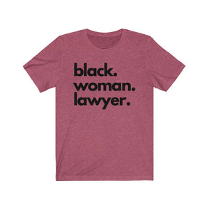 Black Woman Lawyer Jersey Short Sleeve Tee