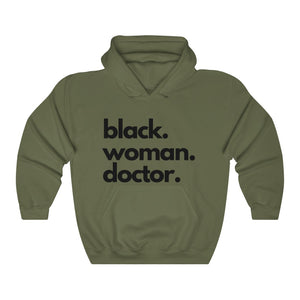 Black Woman Doctor Heavy Blend™ Hooded Sweatshirt