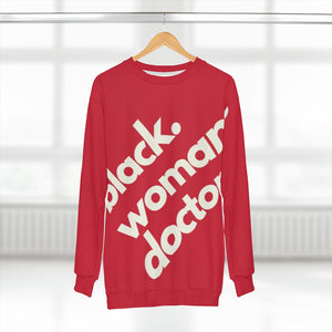 Black Woman Doctor All-Over Sweatshirt