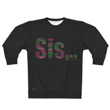 Load image into Gallery viewer, Sis... Words of Affirmation AOP Sweatshirt (Pink/Green)
