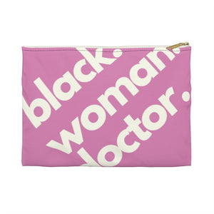 Black Woman Doctor Accessory Pouch