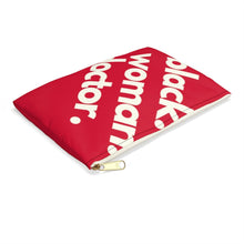 Load image into Gallery viewer, Black Woman Doctor Accessory Pouch
