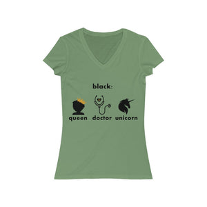 Women's Jersey Short Sleeve V-Neck Tee