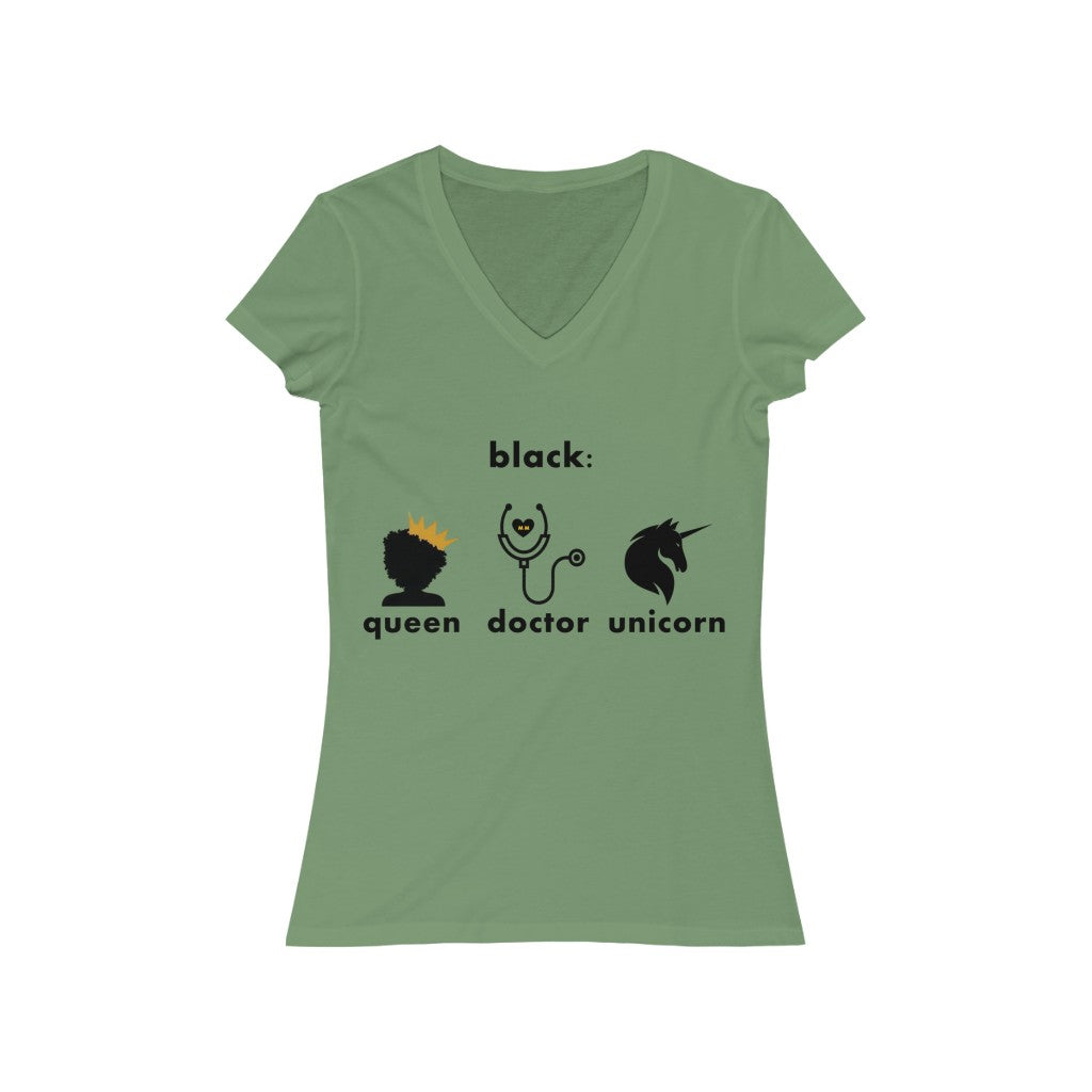 Women's Jersey Short Sleeve V-Neck Tee
