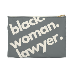 Black Woman Lawyer Accessory Pouch