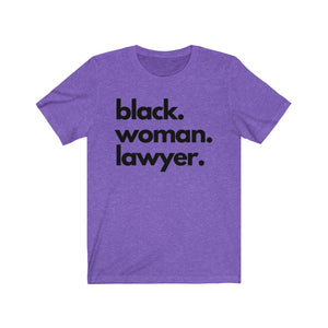 Black Woman Lawyer Jersey Short Sleeve Tee
