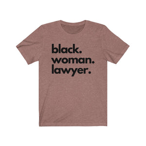 Black Woman Lawyer Jersey Short Sleeve Tee