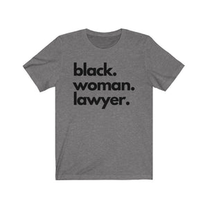 Black Woman Lawyer Jersey Short Sleeve Tee