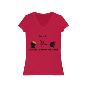 Women's Jersey Short Sleeve V-Neck Tee