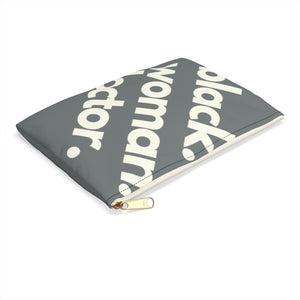 Black Woman Doctor Accessory Pouch