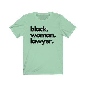 Black Woman Lawyer Jersey Short Sleeve Tee