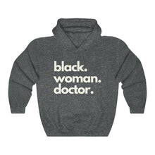 Load image into Gallery viewer, Black Woman Doctor Heavy Blend™ Hooded Sweatshirt
