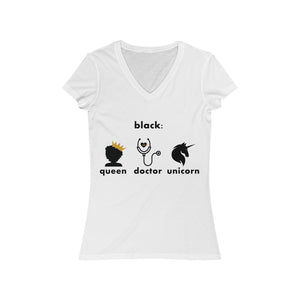 Women's Jersey Short Sleeve V-Neck Tee