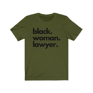 Black Woman Lawyer Jersey Short Sleeve Tee